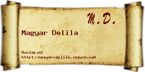 Magyar Delila névjegykártya